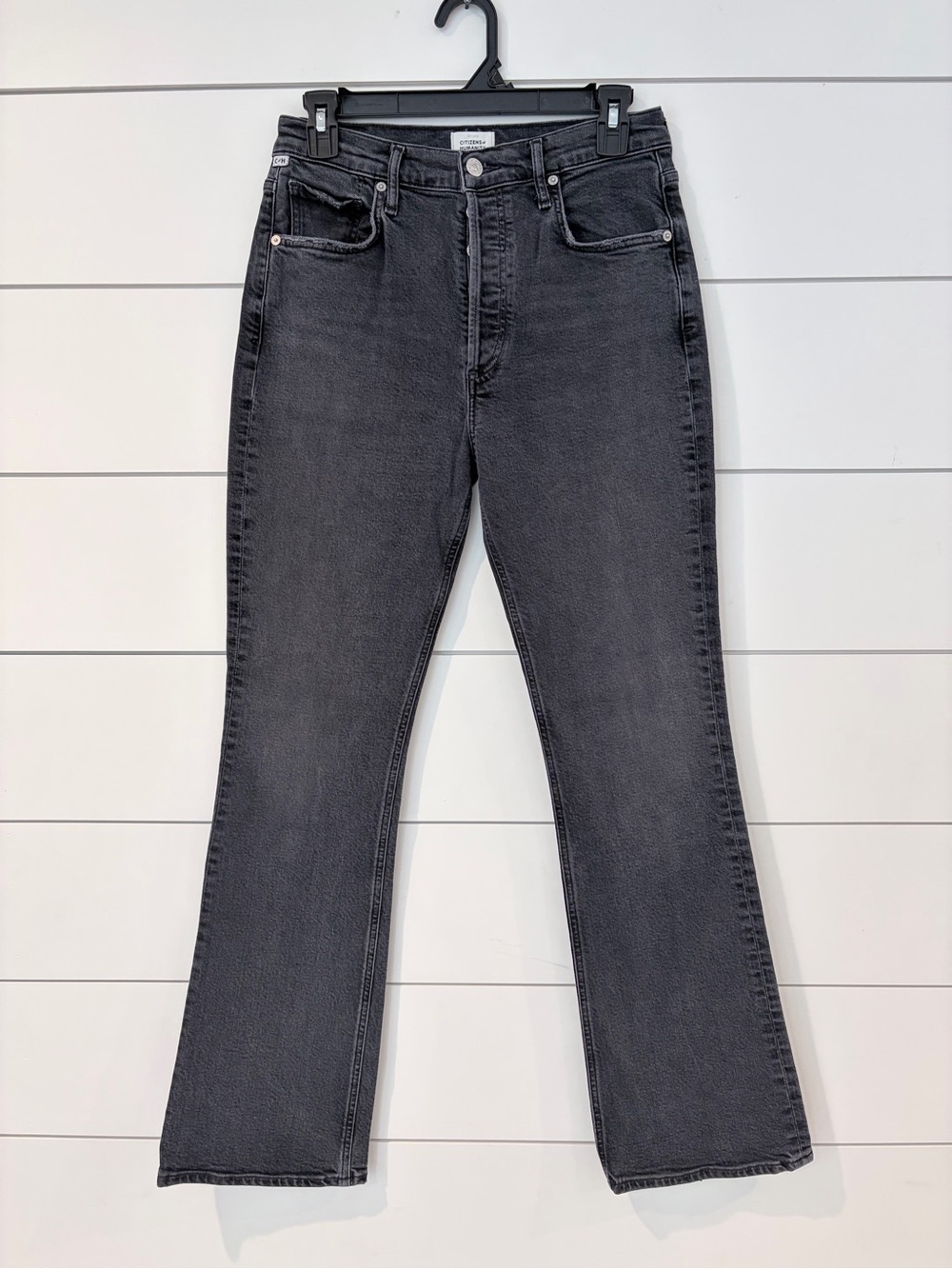 Citizens of Humanity Libby Jeans 28 Gray Wide Leg Quiet Luxury Designer Mobwife